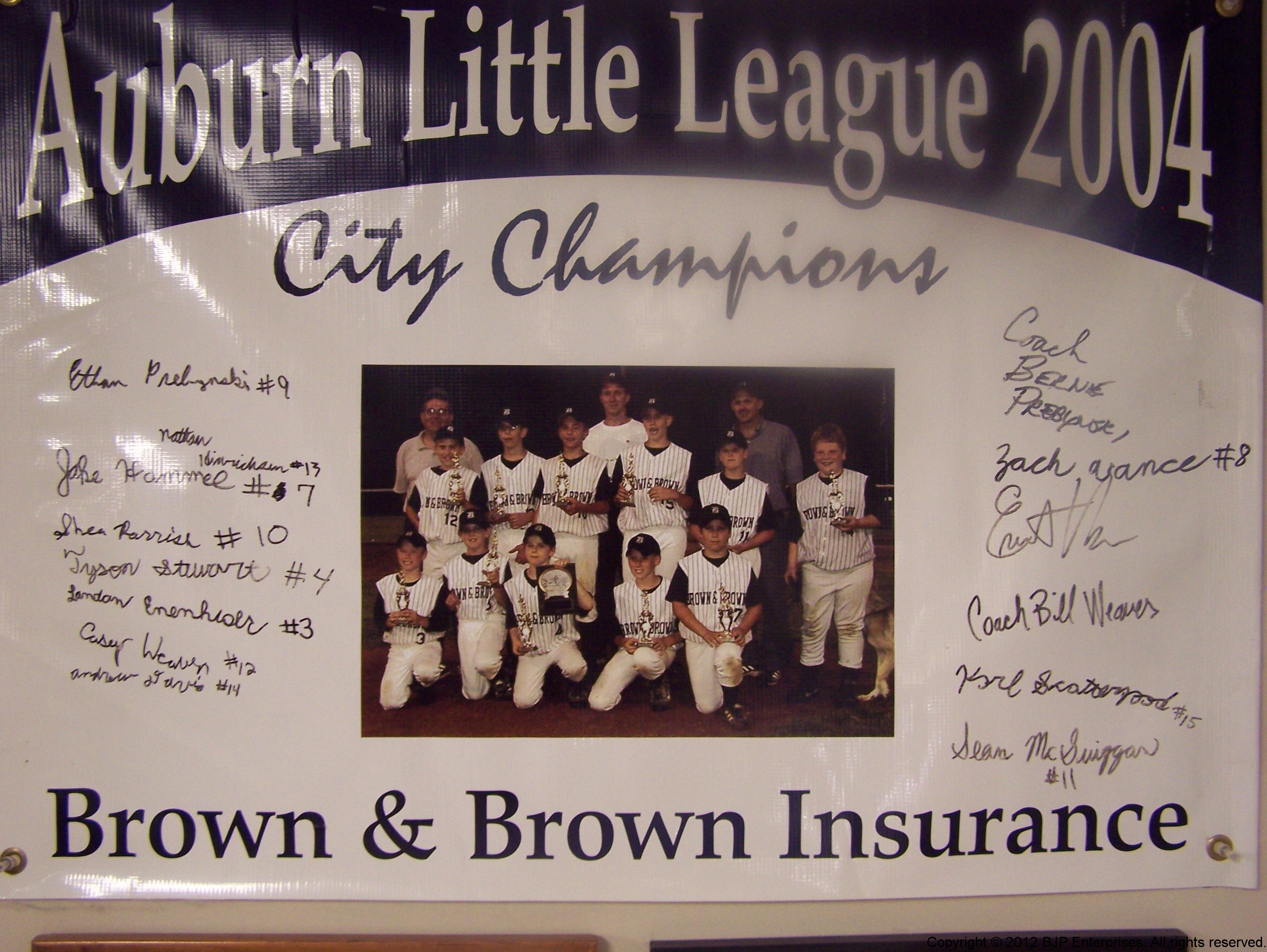 Brown & Brown, Little League Champions