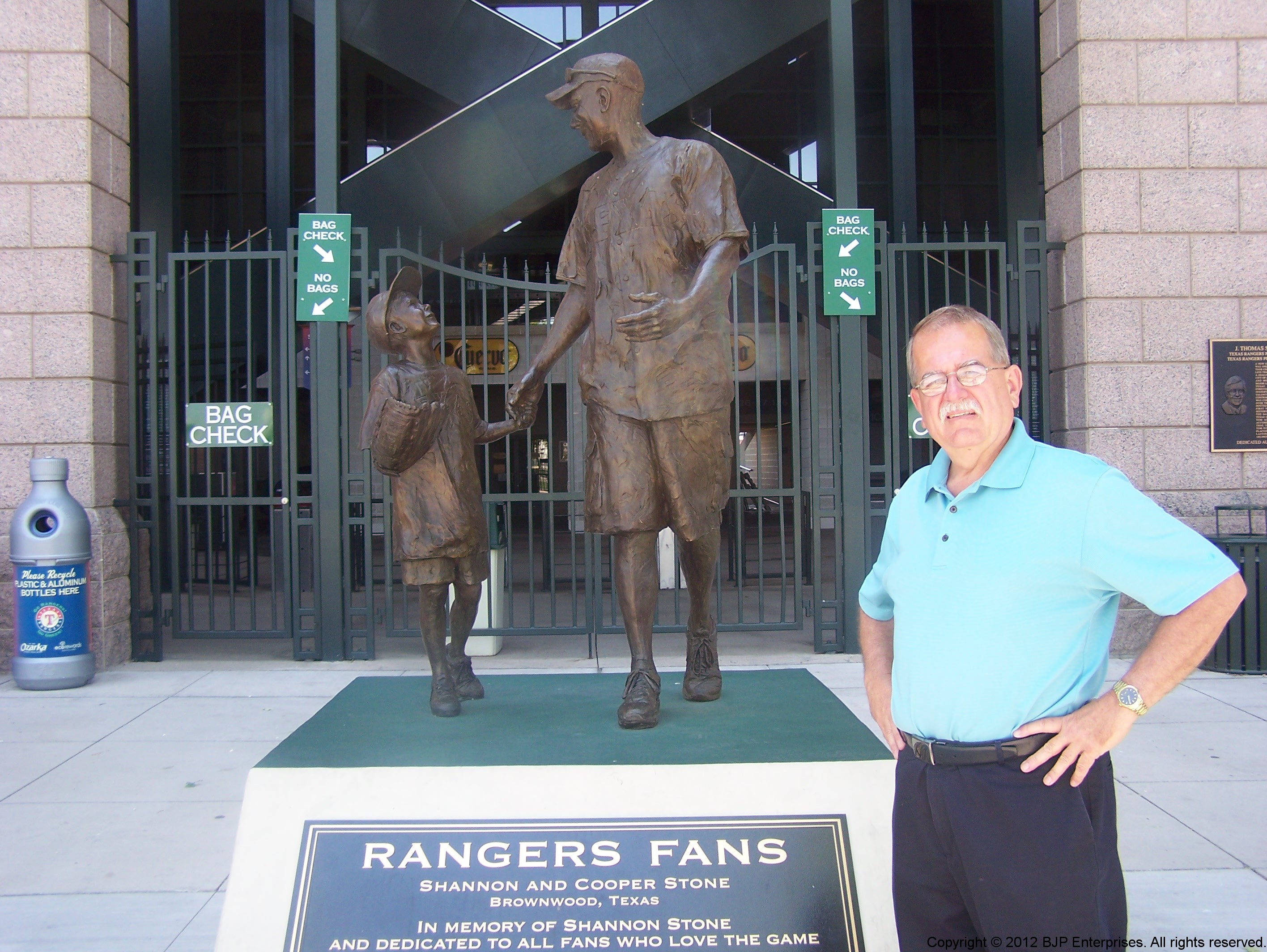 New Monument at the Rangers Ballpark in Arlington